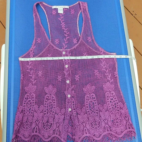 Crochet cotton tank/vest rezrekshn by Esther Chen size medium - Picture 8 of 9